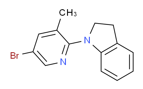 CAS No. 1220016-96-5, 1-(5-Bromo-3-methylpyridin-2-yl)indoline