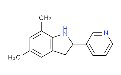CAS No. 591757-04-9, 5,7-Dimethyl-2-(pyridin-3-yl)indoline