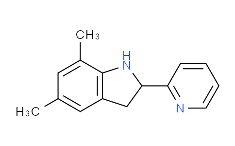 CAS No. 591757-03-8, 5,7-Dimethyl-2-(pyridin-2-yl)indoline