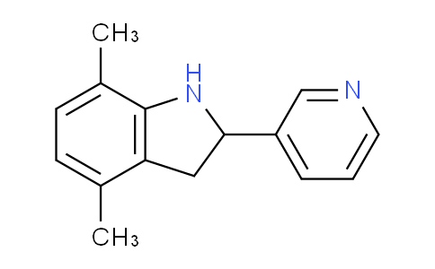 CAS No. 591757-64-1, 4,7-Dimethyl-2-(pyridin-3-yl)indoline