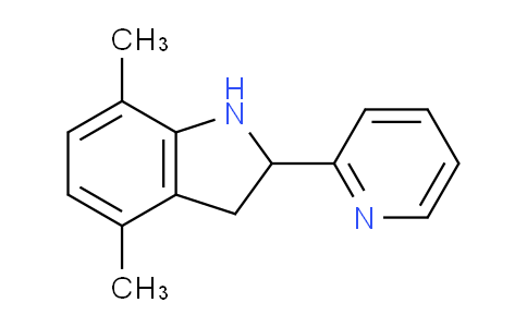 CAS No. 591757-63-0, 4,7-Dimethyl-2-(pyridin-2-yl)indoline