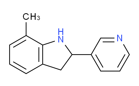 CAS No. 595547-35-6, 7-Methyl-2-(pyridin-3-yl)indoline