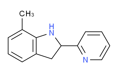CAS No. 595547-34-5, 7-Methyl-2-(pyridin-2-yl)indoline