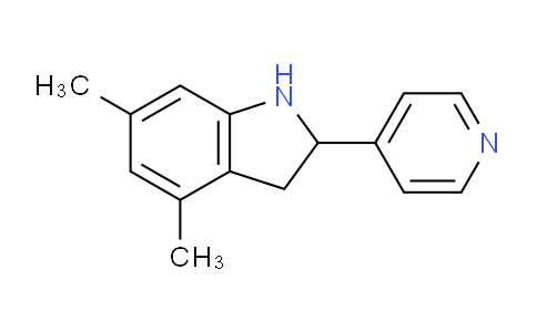 CAS No. 593232-99-6, 4,6-Dimethyl-2-(pyridin-4-yl)indoline