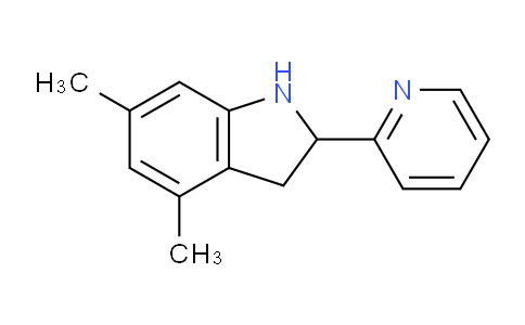 CAS No. 593232-97-4, 4,6-Dimethyl-2-(pyridin-2-yl)indoline