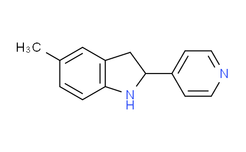 CAS No. 595547-88-9, 5-Methyl-2-(pyridin-4-yl)indoline