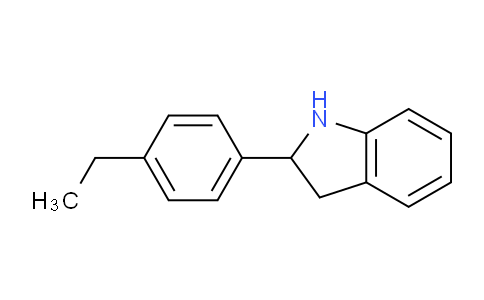CAS No. 595548-92-8, 2-(4-Ethylphenyl)indoline
