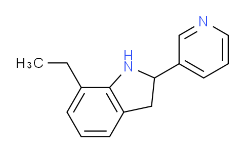 CAS No. 591767-35-0, 7-Ethyl-2-(pyridin-3-yl)indoline