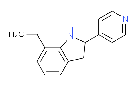 CAS No. 591767-36-1, 7-Ethyl-2-(pyridin-4-yl)indoline