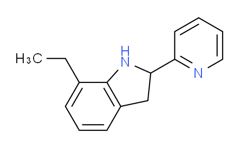 CAS No. 591767-34-9, 7-Ethyl-2-(pyridin-2-yl)indoline