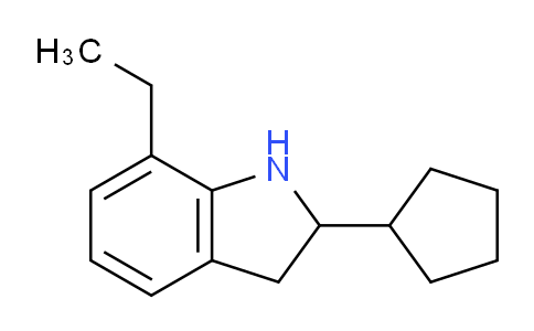 CAS No. 592465-77-5, 2-Cyclopentyl-7-ethylindoline