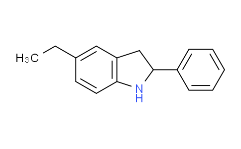 CAS No. 593234-86-7, 5-Ethyl-2-phenylindoline