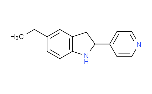 CAS No. 594817-06-8, 5-Ethyl-2-(pyridin-4-yl)indoline