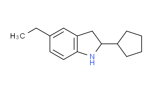 CAS No. 594817-35-3, 2-Cyclopentyl-5-ethylindoline