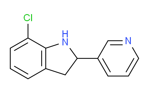 CAS No. 591758-87-1, 7-Chloro-2-(pyridin-3-yl)indoline