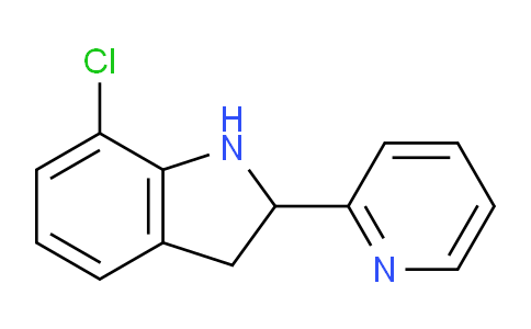 CAS No. 591758-86-0, 7-Chloro-2-(pyridin-2-yl)indoline