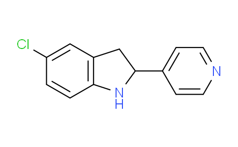 CAS No. 593234-55-0, 5-Chloro-2-(pyridin-4-yl)indoline