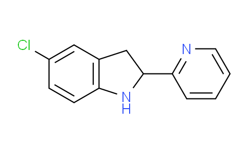 CAS No. 593234-53-8, 5-Chloro-2-(pyridin-2-yl)indoline