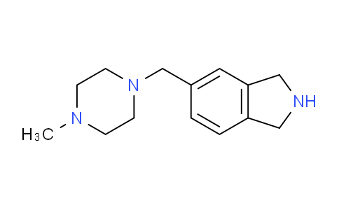 CAS No. 912999-93-0, 5-((4-Methylpiperazin-1-yl)methyl)isoindoline