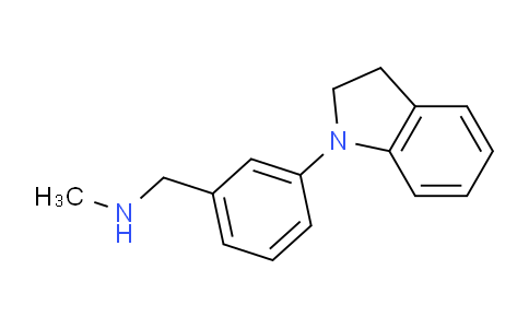 CAS No. 92083-23-3, 1-(3-(Indolin-1-yl)phenyl)-N-methylmethanamine