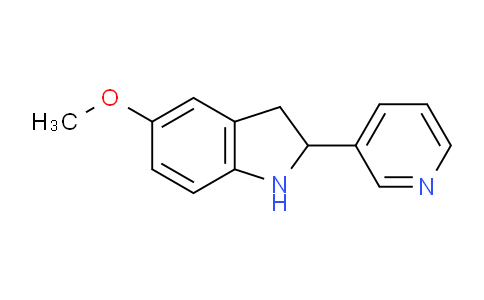 CAS No. 595545-70-3, 5-Methoxy-2-(pyridin-3-yl)indoline