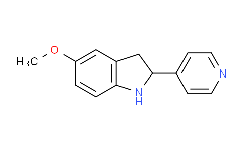 CAS No. 595545-71-4, 5-Methoxy-2-(pyridin-4-yl)indoline