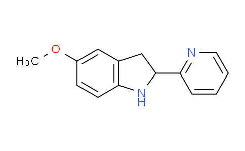 CAS No. 595545-69-0, 5-Methoxy-2-(pyridin-2-yl)indoline