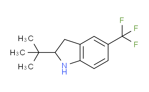 CAS No. 596084-18-3, 2-(tert-Butyl)-5-(trifluoromethyl)indoline