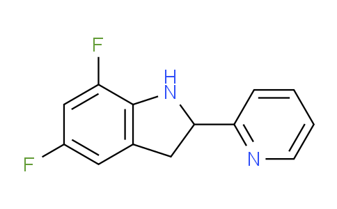 CAS No. 591721-07-2, 5,7-Difluoro-2-(pyridin-2-yl)indoline