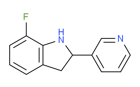 CAS No. 592465-99-1, 7-Fluoro-2-(pyridin-3-yl)indoline
