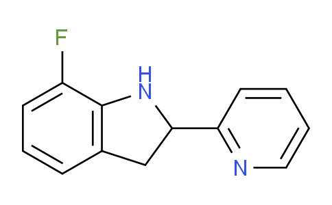 CAS No. 592465-98-0, 7-Fluoro-2-(pyridin-2-yl)indoline