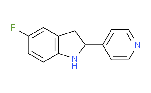 CAS No. 594817-58-0, 5-Fluoro-2-(pyridin-4-yl)indoline