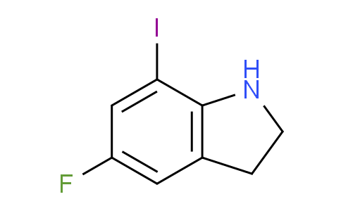 CAS No. 1680192-18-0, 5-Fluoro-7-iodoindoline
