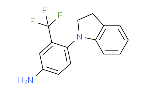 CAS No. 1184442-27-0, 4-(Indolin-1-yl)-3-(trifluoromethyl)aniline