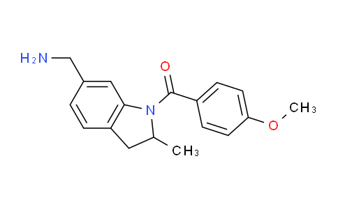 CAS No. 1242910-27-5, (6-(Aminomethyl)-2-methylindolin-1-yl)(4-methoxyphenyl)methanone