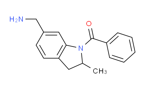 CAS No. 1242978-07-9, (6-(Aminomethyl)-2-methylindolin-1-yl)(phenyl)methanone