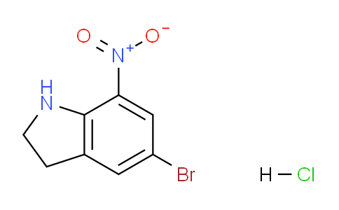 CAS No. 705928-01-4, 5-Bromo-7-nitroindoline hydrochloride