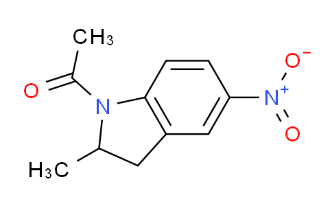 CAS No. 95545-02-1, 1-(2-Methyl-5-nitroindolin-1-yl)ethanone