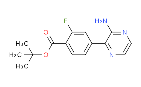 CAS No. 1715031-88-1, tert-Butyl 4-(3-aminopyrazin-2-yl)-2-fluorobenzoate