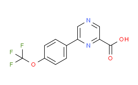 CAS No. 1258269-13-4, 6-[4-(Trifluoromethoxy)phenyl]pyrazine-2-carboxylic Acid