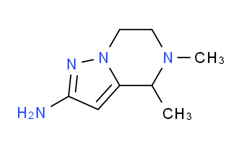 CAS No. 1434053-48-1, 4,5-dimethyl-6,7-dihydro-4H-pyrazolo[1,5-a]pyrazin-2-amine