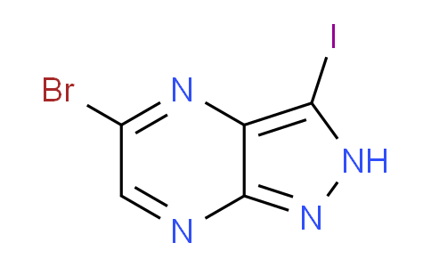 CAS No. 1204809-95-9, 5-bromo-3-iodo-2H-pyrazolo[3,4-b]pyrazine