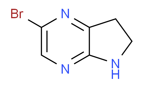 CAS No. 1393554-11-4, 2-bromo-6,7-dihydro-5H-pyrrolo[2,3-b]pyrazine