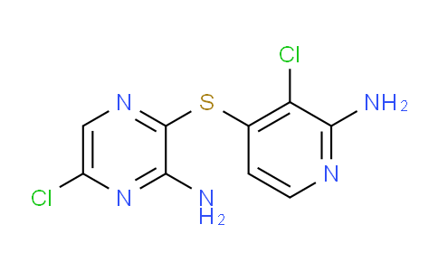 CAS No. 1801693-86-6, 3-(2-amino-3-chloropyridin-4-yl)sulfanyl-6-chloropyrazin-2-amine