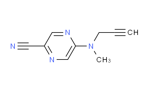 CAS No. 1556142-23-4, 5-[methyl(prop-2-yn-1-yl)amino]pyrazine-2-carbonitrile