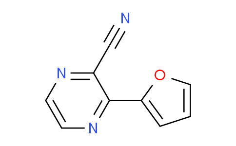 CAS No. 1823582-07-5, 3-(furan-2-yl)pyrazine-2-carbonitrile