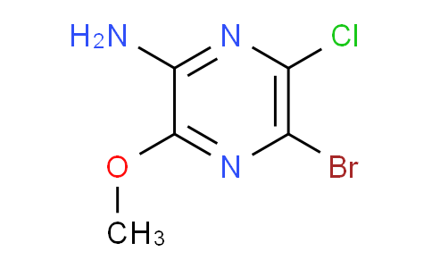 CAS No. 566205-00-3, 5-bromo-6-chloro-3-methoxypyrazin-2-amine