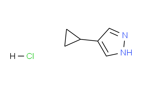 CAS No. 1803565-55-0, 4-Cyclopropyl-1H-pyrazole hydrochloride