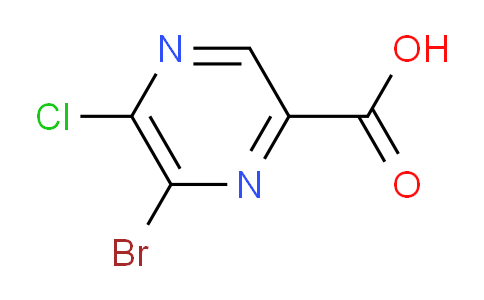 CAS No. 1017604-40-8, 6-Bromo-5-chloropyrazine-2-carboxylic acid