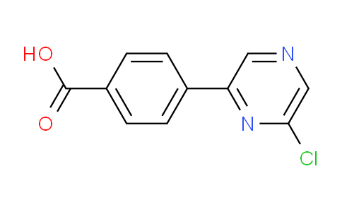 CAS No. 1086379-53-4, 4-(6-Chloropyrazin-2-yl)benzoic acid
